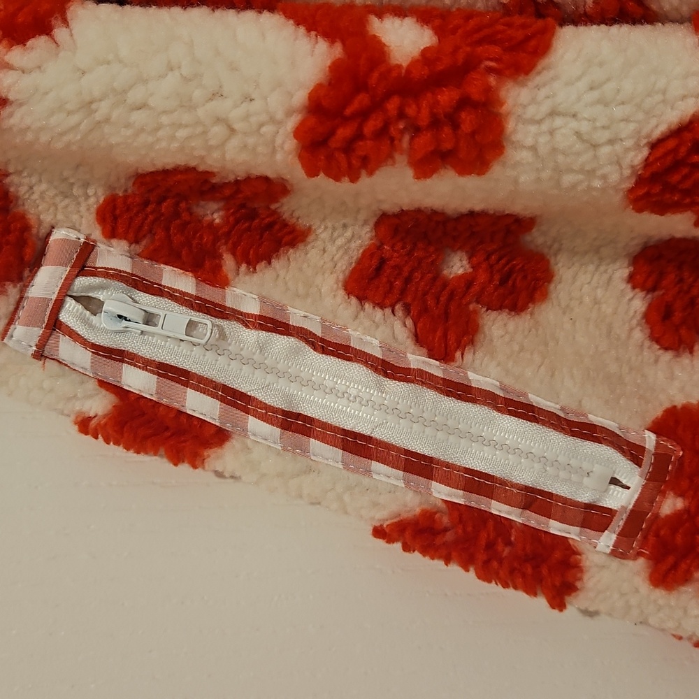 DAVI & DANI Red Floral Fleece Jacket - Picture 4 of 9